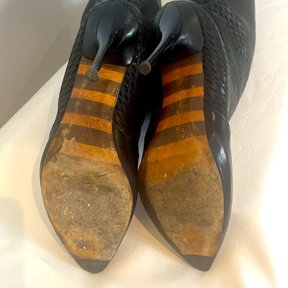 Georgina Goodman Black Leather Long  Boots - Picture 14 of 17